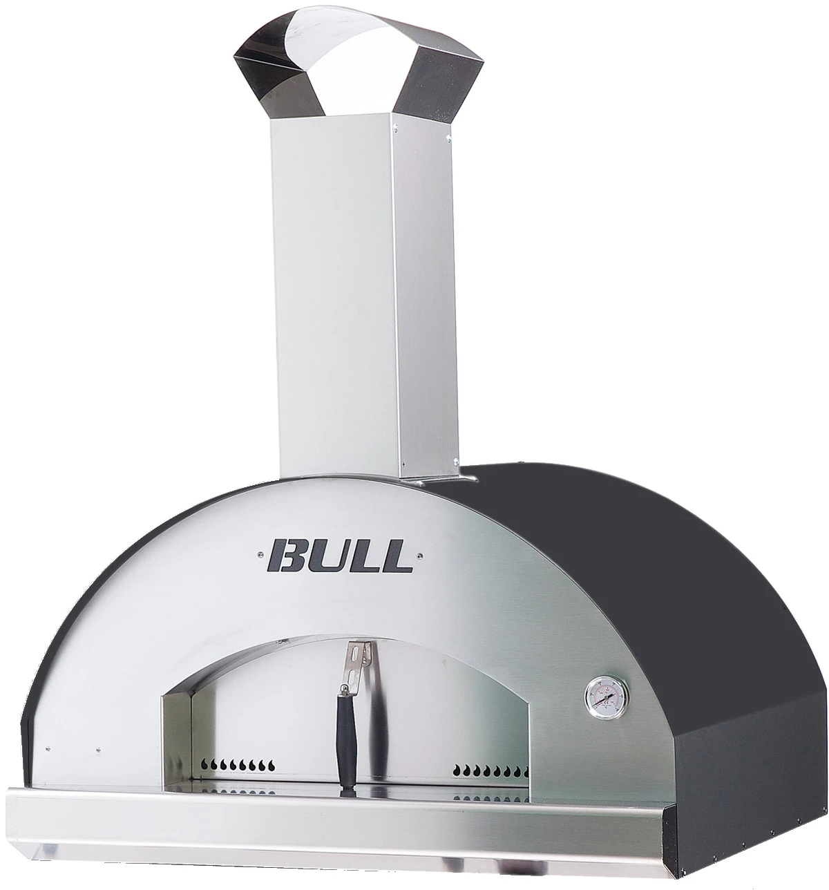 BULL Pizzaofen Holz XL - Built-In Einbauofen 80 X 60 Cm