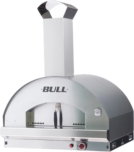 BULL Pizzaofen Gas XL - Built-In Einbauofen 80 X 60 Cm