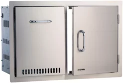 BULL Tür / Schubladen Kombination, Auszug, Edelstahl, 76 Cm