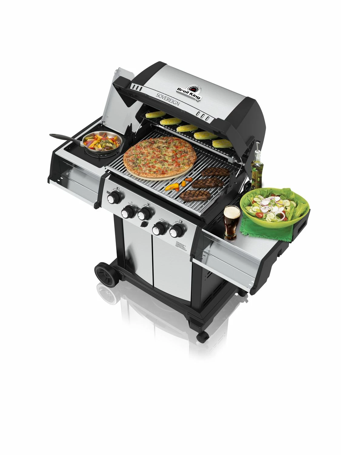 Broil King Sovereign 390 Gasgrill Inkl. Drehspieß + Grillfürst Fettschiene – Bild 6