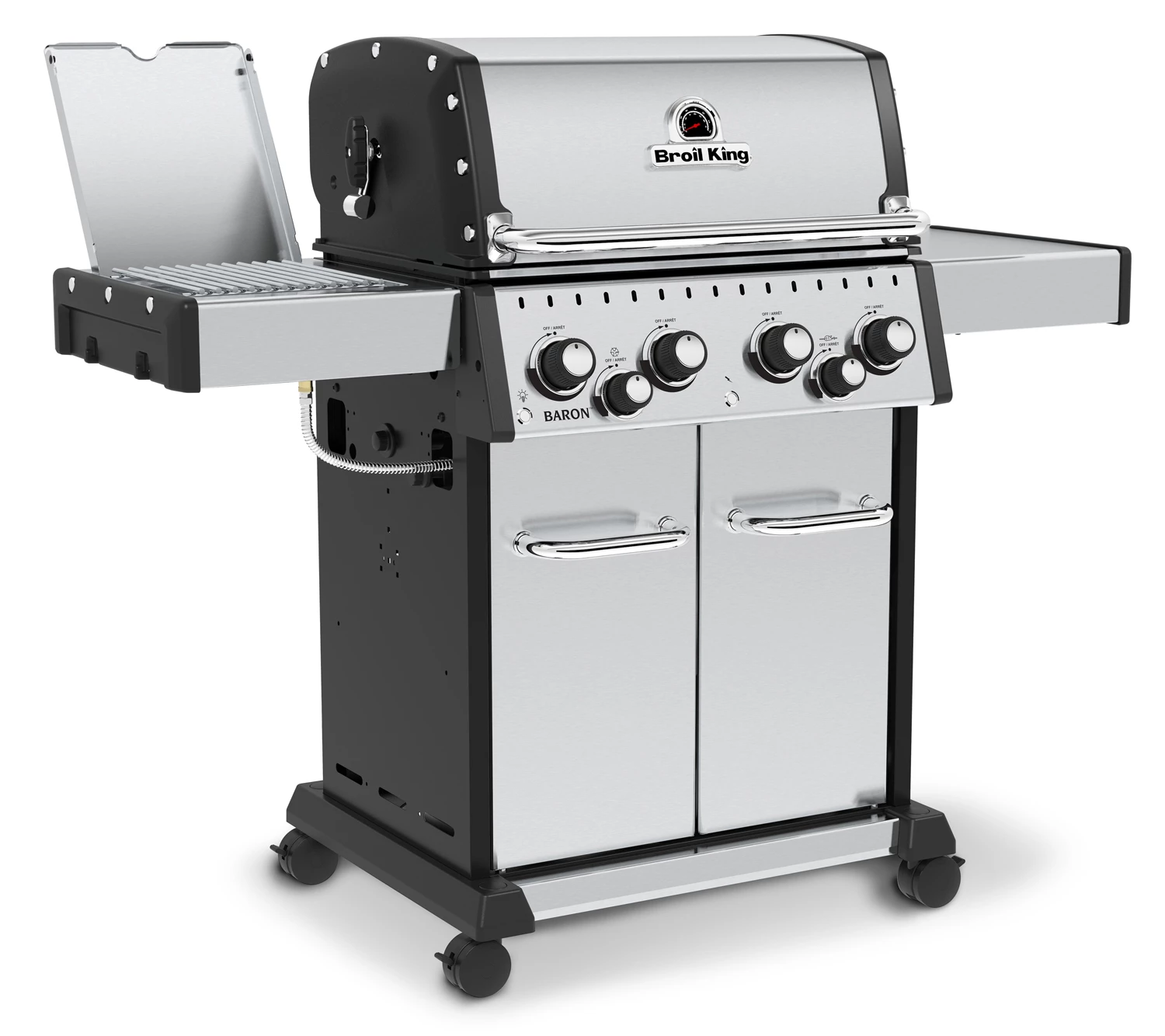 Broil King Baron S490 IR Gasgrill Inkl. Drehspieß + Infrarot-Seitenbrenner - Modell 2023 - Grillfürst Deal Mit Zusätzlichen Edelstahl Grillrosten – Bild 3