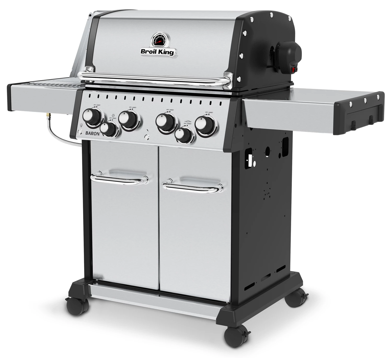 Broil King Baron S490 IR Gasgrill Inkl. Drehspieß + Infrarot-Seitenbrenner - Modell 2023 - Grillfürst Deal Mit Zusätzlichen Edelstahl Grillrosten – Bild 4