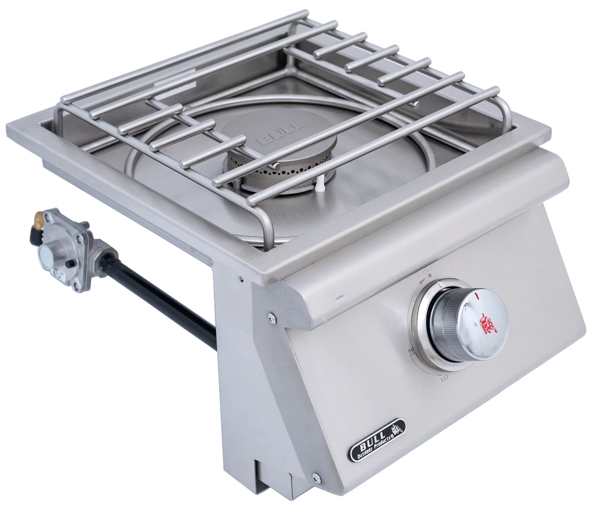 BULL Einbau Seitenbrenner Single / Edelstahl / Slide-In – Bild 2