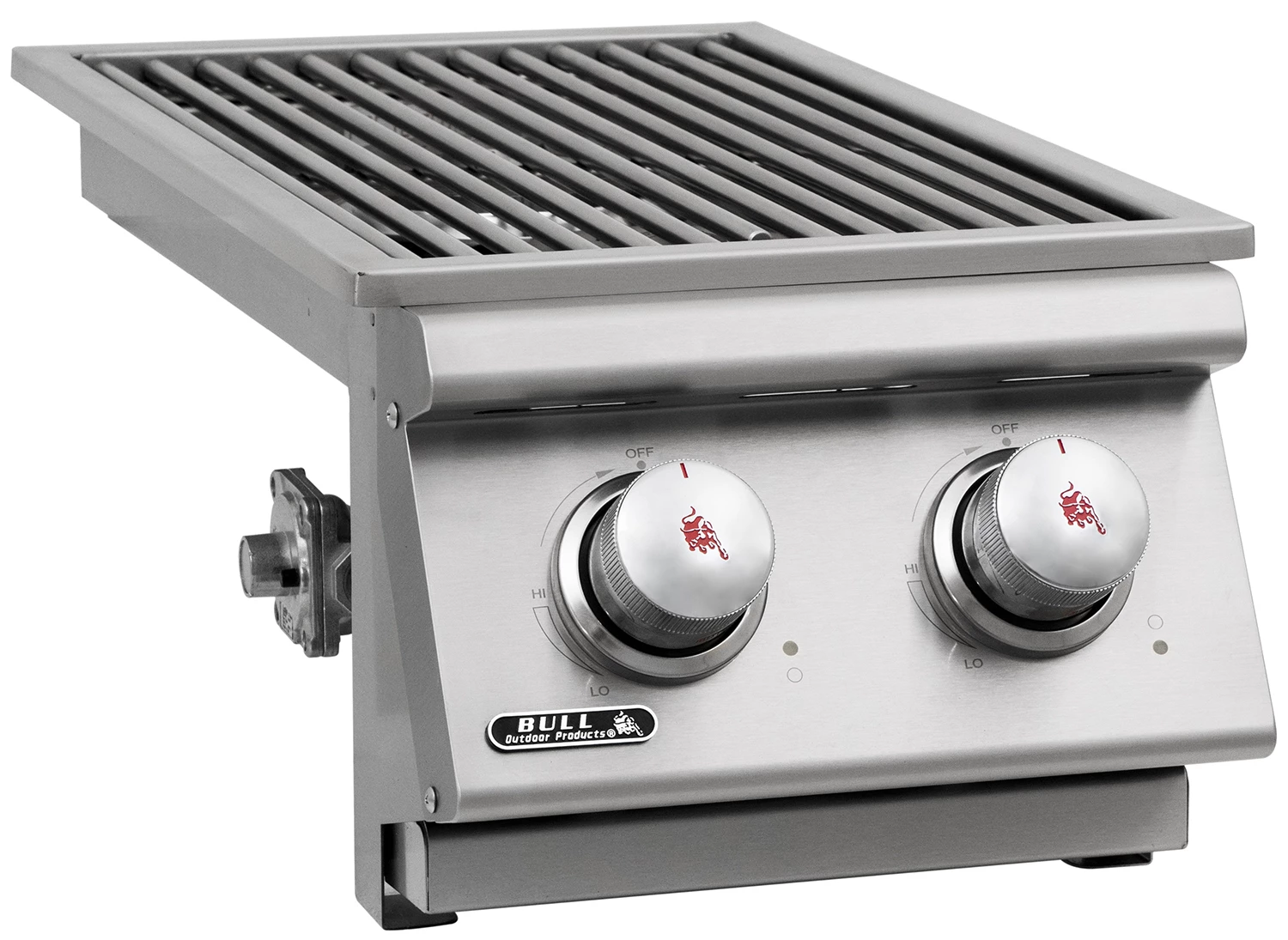 BULL Einbau Seitenbrenner Double / Edelstahl / Slide-In – Bild 3