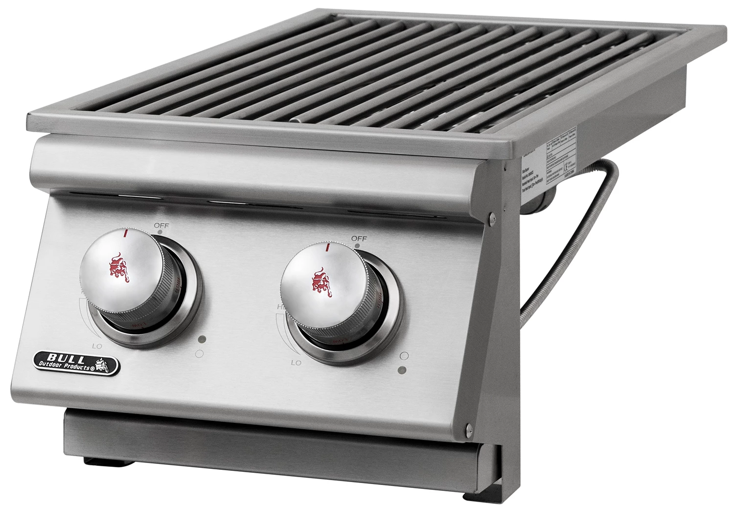 BULL Einbau Seitenbrenner Double / Edelstahl / Slide-In – Bild 2