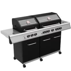 Grillfürst G750G 7-Brenner Doppelkammer - Gasgrill - Eintracht Frankfurt Edition - Gusseisenroste