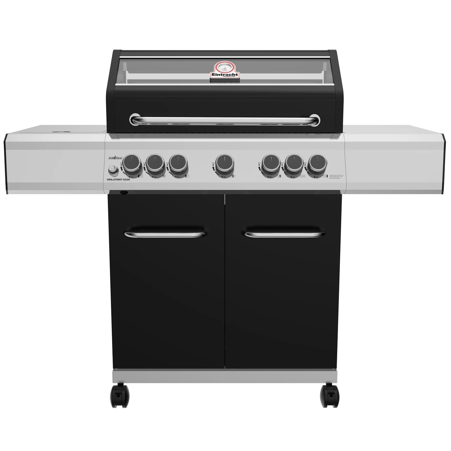 Grillfürst G520G 5-Brenner Gasgrill - Eintracht Frankfurt Edition - Gusseisenroste - X-DEAL Inkl. Zubehörpaket