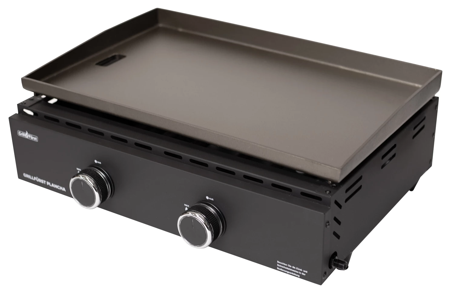 Grillfürst Plancha Grill - 2 Brenner Mit Insgesamt 7 KW Und Edelstahl Plancha – Bild 3