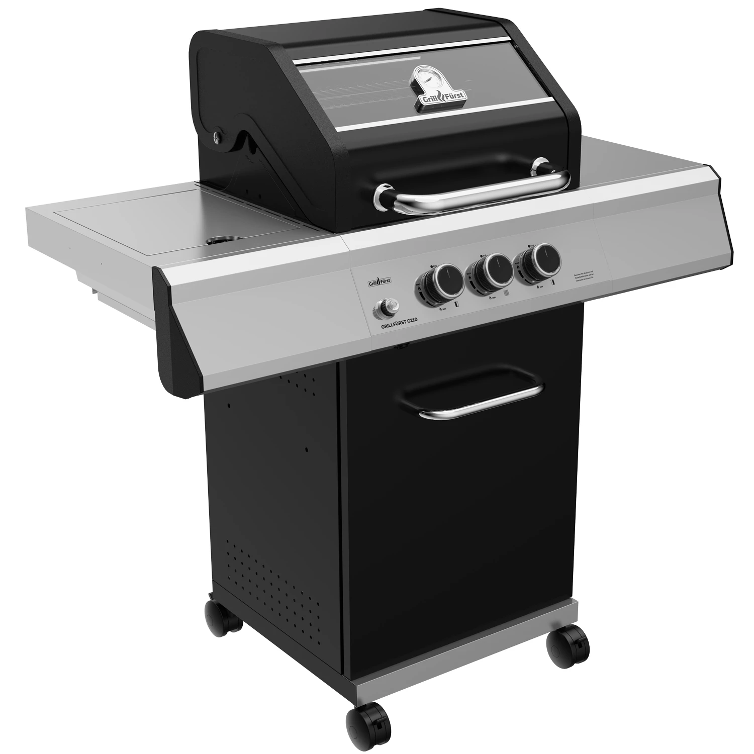 Grillfürst G210E 2-Brenner Gasgrill Mit Hochtemperaturbrenner Und Edelstahl Rosten – Bild 2