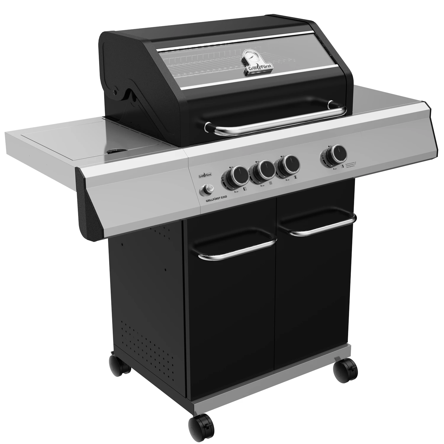 Grillfürst G310G 3-Brenner Gasgrill Mit Hochtemperaturbrenner Und Gusseisen Rosten – Bild 2