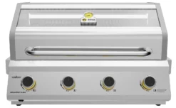 Grillfürst G401G Borussia Dortmund Edition 4-Brenner Edelstahl - Einbaugrill Mit Gusseisen Rosten