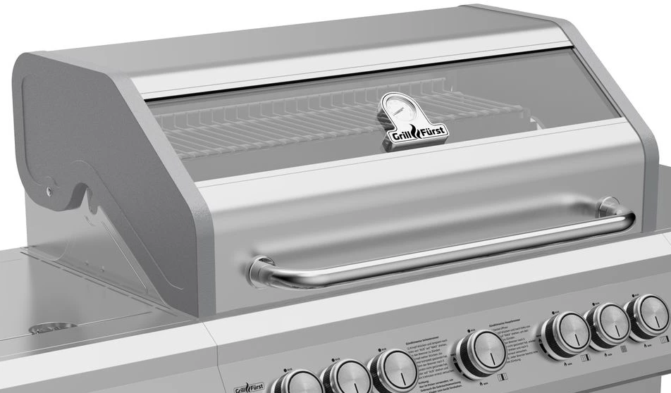 Grillfürst G521E 5-Brenner Edelstahl-Gasgrill Mit Hochtemperaturbrenner, Heckbrenner Und Edelstahl Rosten - X-DEAL Inkl. Zubehörpaket – Bild 3