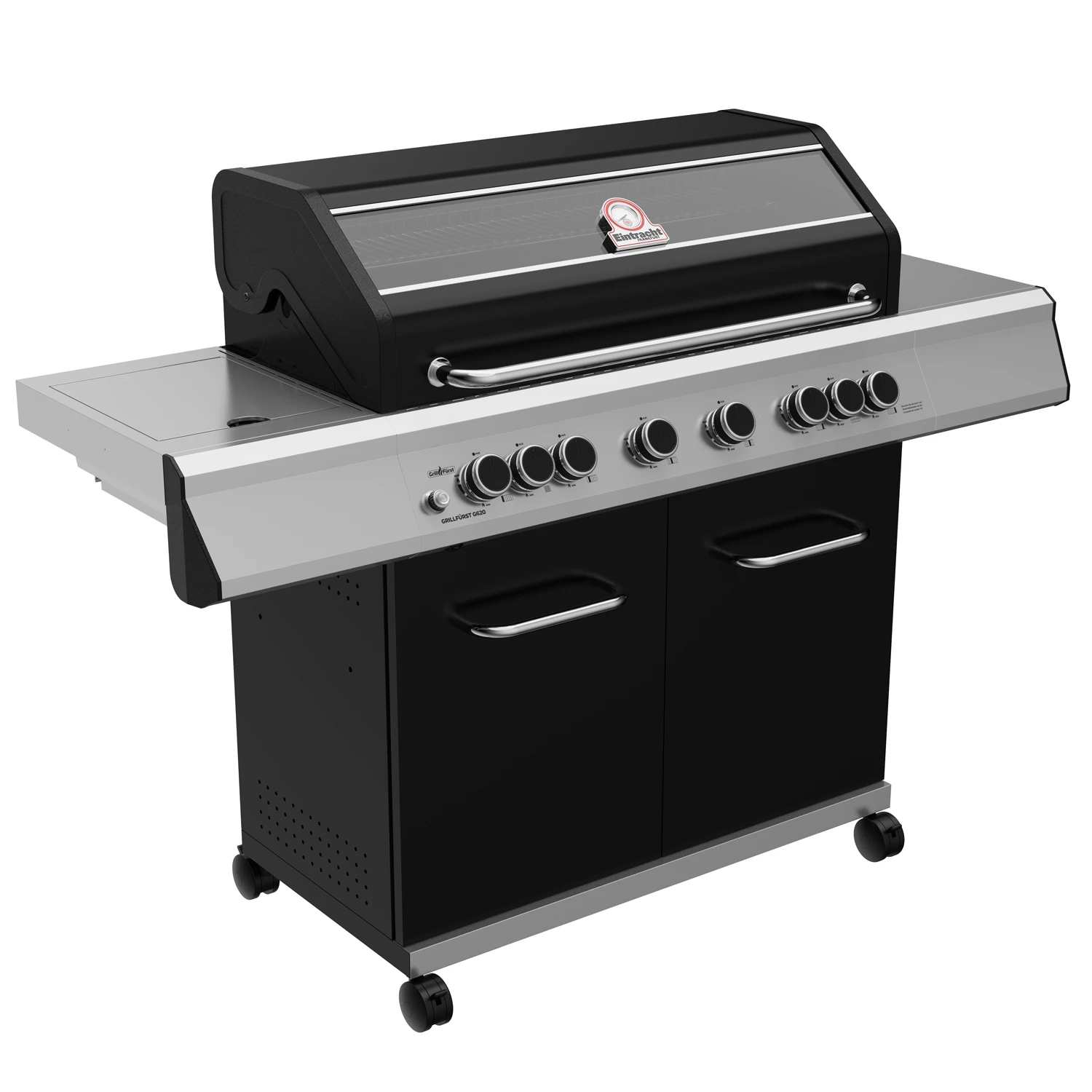 GrillfĂĽrst G620G 6-Brenner Gasgrill - Eintracht Frankfurt Edition - Gusseisenroste
