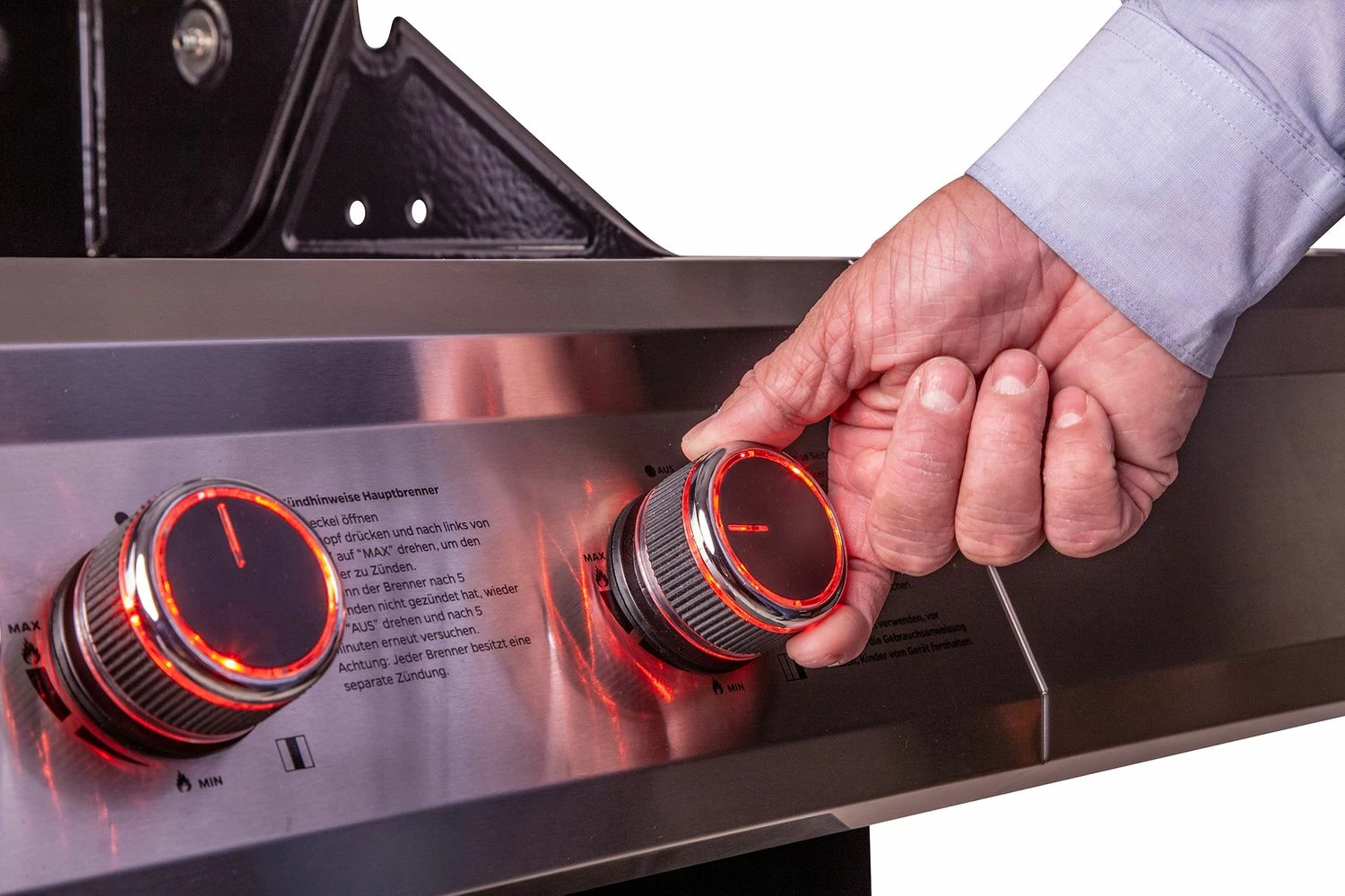 Grillfürst G620E 6-Brenner Gasgrill Mit Hochtemperaturbrenner, Heckbrenner Und Edelstahl Rosten – Bild 9