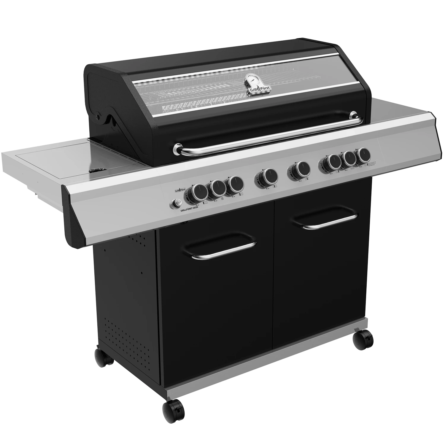 Grillfürst G620E 6-Brenner Gasgrill Mit Hochtemperaturbrenner, Heckbrenner Und Edelstahl Rosten – Bild 2