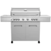 Grillfürst G621G 6-Brenner Edelstahl-Gasgrill Mit Hochtemperaturbrenner, Heckbrenner Und Gusseisen Rosten - X-DEAL Inkl. Zuberhörpaket