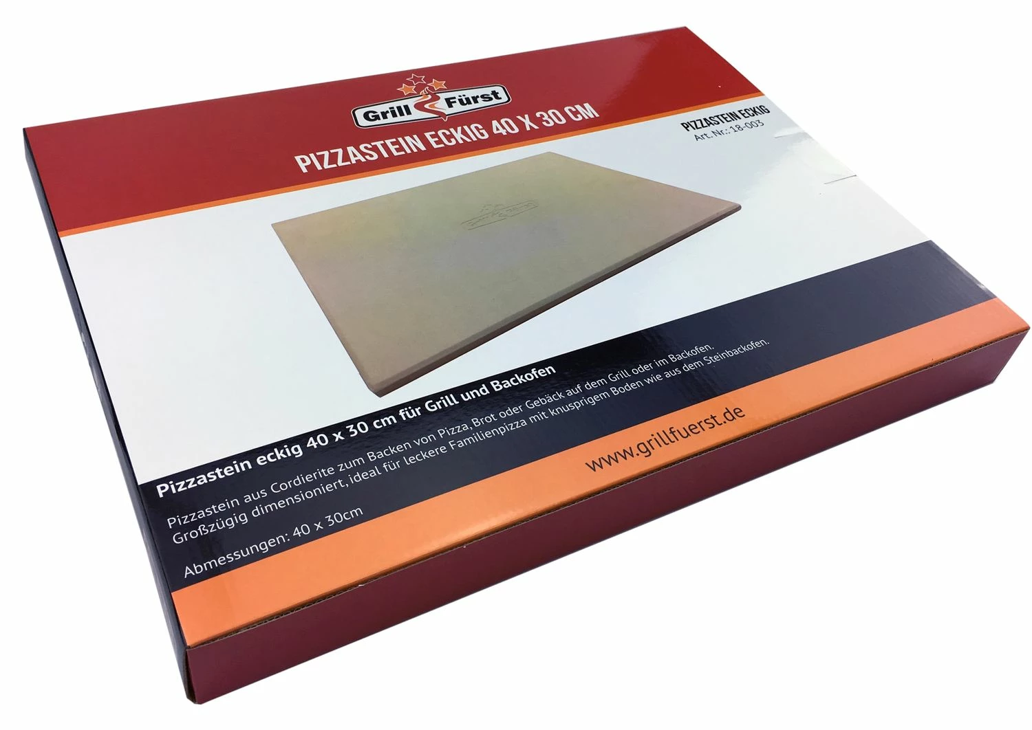 Grillfürst Pizzastein Rechteckig 40 X 30 Cm – Bild 6