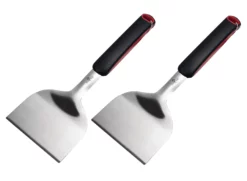 Grillfürst Plancha Grill - 2 Brenner Mit Insgesamt 7 KW Und Edelstahl Plancha - Inkl. 2 Stk. Plancha Spatel Und Grillzange