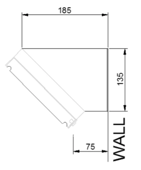 Heatstrip Gewinkelte Haltebügel (2 Stück)
