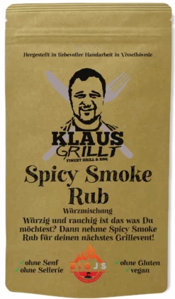 Spicy Smoke Rub 250 G Beutel By Klaus Grillt