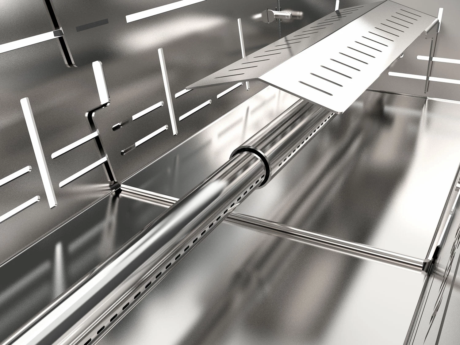 Knister Edelstahl-Gasgrill - Ausziehbarer Kompaktgrill – Bild 9