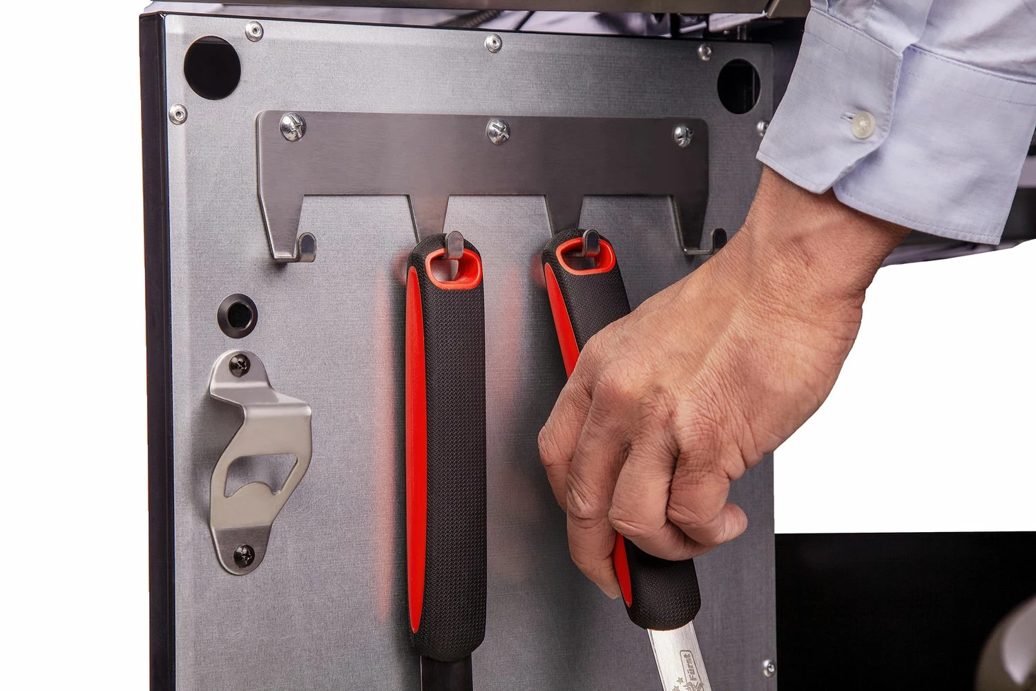 Grillfürst G310G 3-Brenner Gasgrill - 1. FC Köln Edition - Gusseisenroste – Bild 8