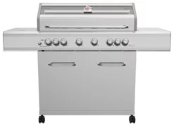 Grillfürst G621G 6-Brenner Edelstahl-Gasgrill - 1. FC Köln Edition - Gusseisenroste