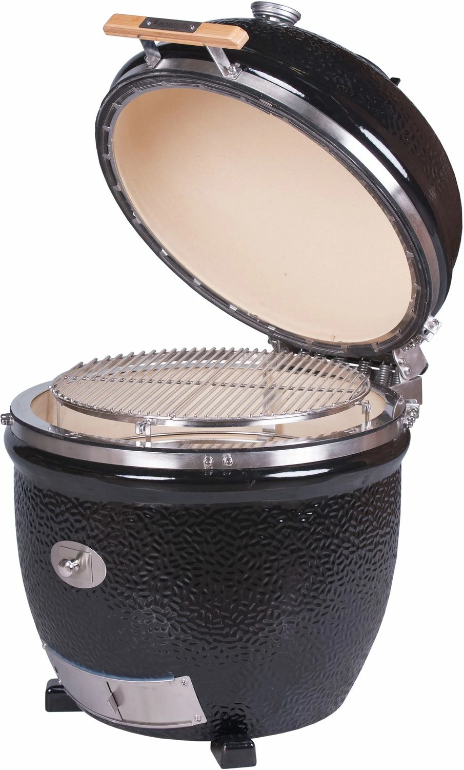 Monolith Grill LeCHEF BBQ GURU - PRO-Serie 2.0 Schwarz - OHNE Gestell Und Seitentische - Inkl. UltraQ Controller Set – Bild 3