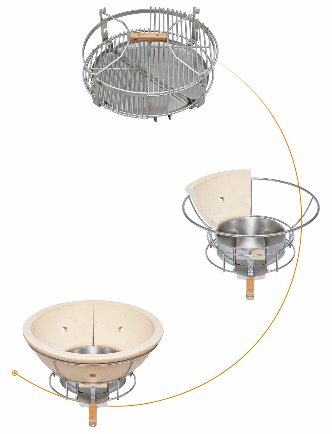 Monolith Grill CLASSIC BBQ GURU - PRO-Serie 2.0 Schwarz - OHNE Gestell Und Seitentische - Inkl. DigiQ Controller Set – Bild 5