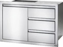 Napoleon Einbauschrank Mit Tür Und 3er Schubladen-Kombination (91 X 61 Cm)