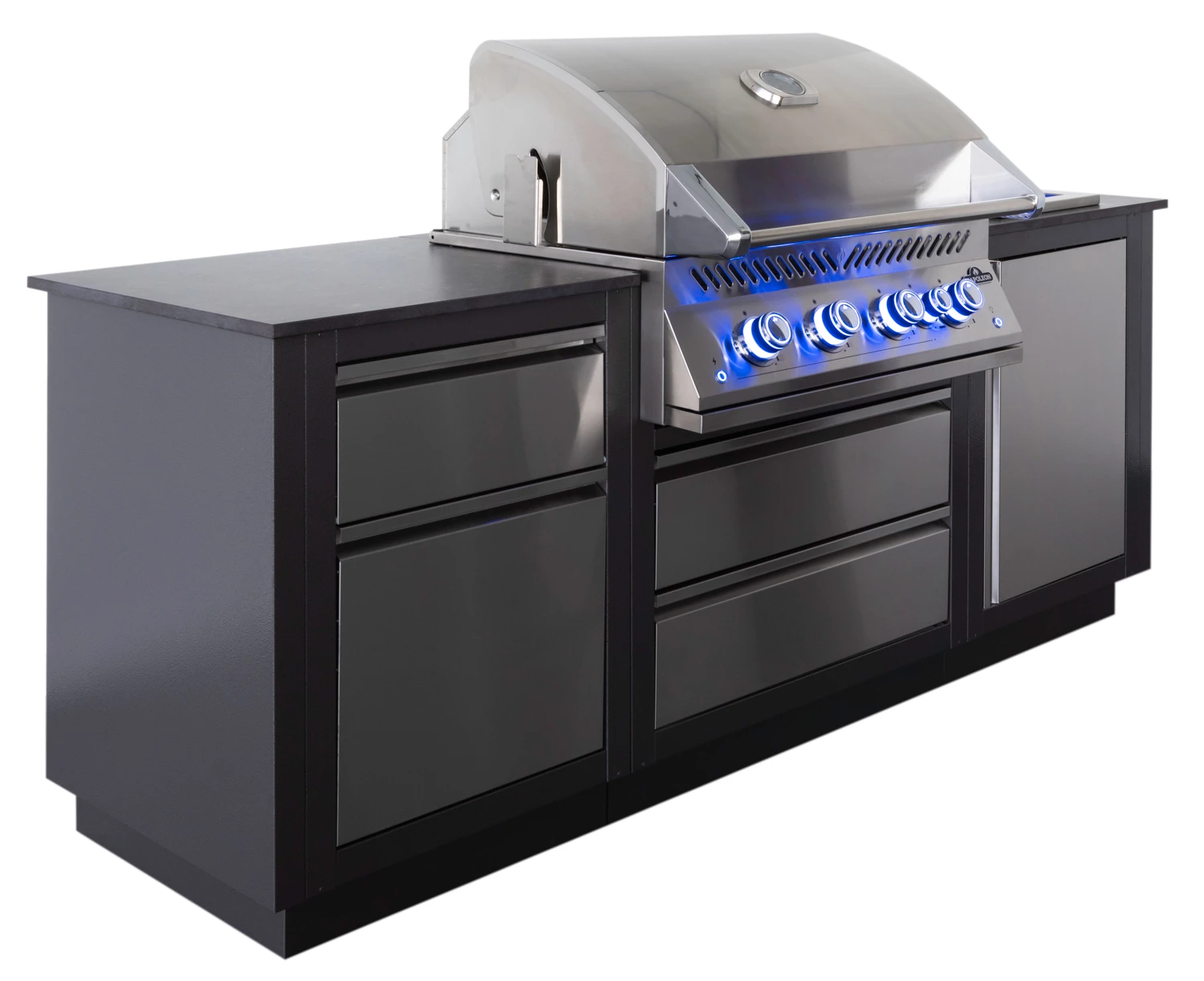 Napoleon Outdoor Küche Oasis Compact 105 Mit BIG32 Einbaugrill Und Einbau Sizzle Zone - Inkl. Arbeitsplatte Aus Feinsteinzeug – Bild 2