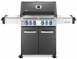 Napoleon Prestige 500 Gasgrill, Charcoal Grau - Mit Safety Glow - X-DEAL Inkl. Grillthermometer, Schneidebrett Und Windschild Für SIZZLE ZONE