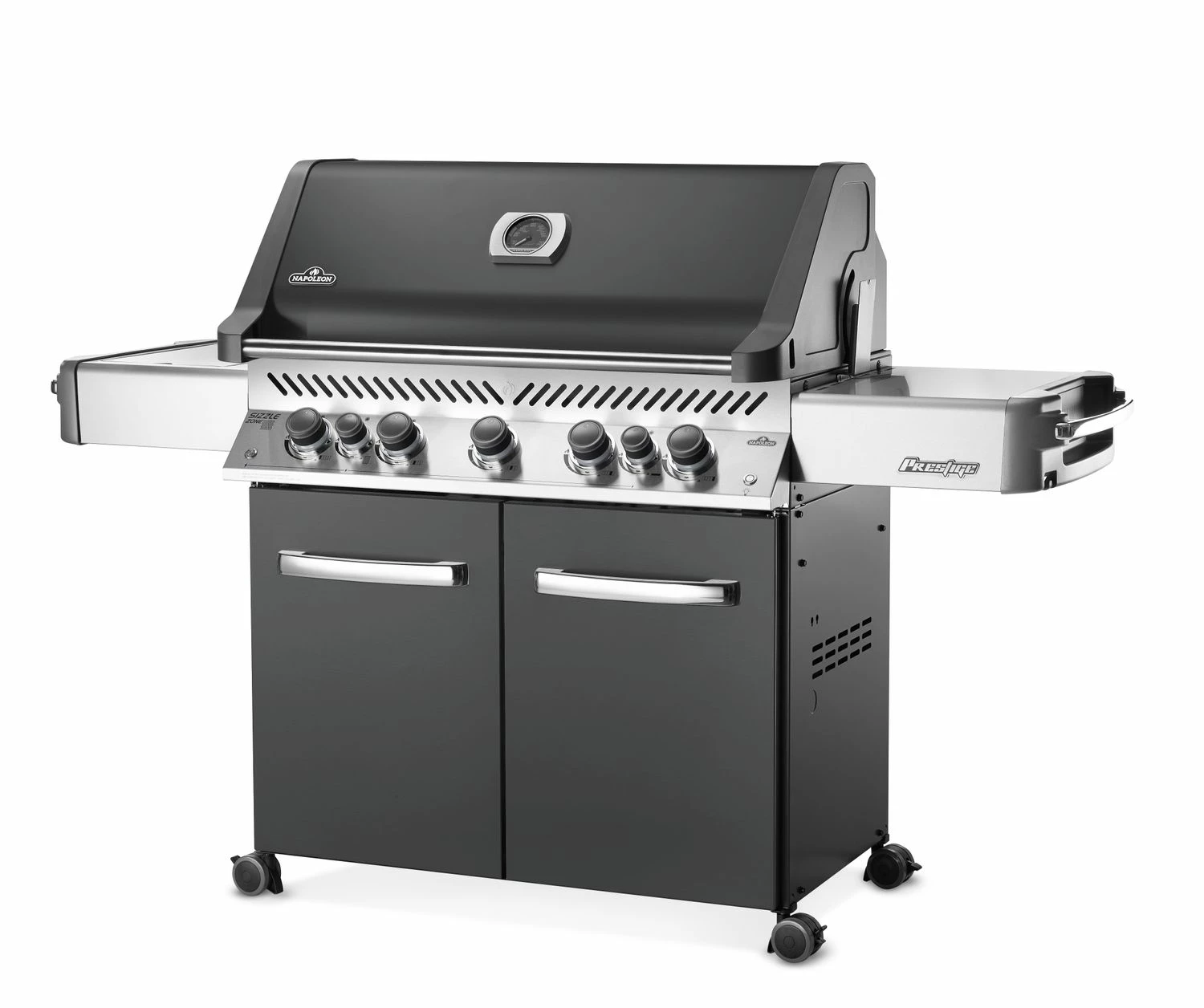 Napoleon Prestige 665 Gasgrill, Charcoal Grau - Mit Safety Glow - Modell 2023