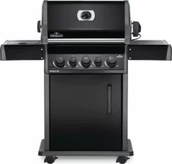 Napoleon Rogue 425 Gasgrill - All Black - Mit Seitenbrenner - Hero Modell 2023 Mit Heckbrenner Inkl. Drehspieß, Abdeckhaube Und Grillplatte