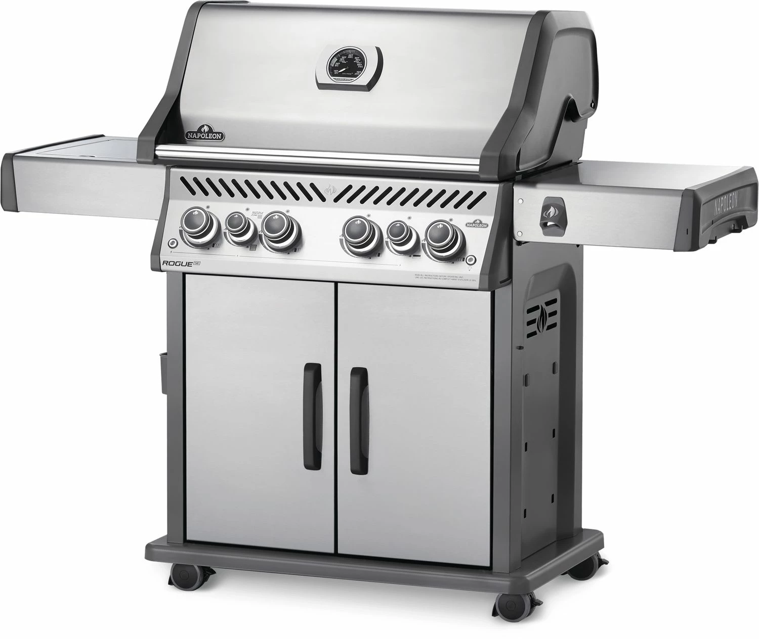 Napoleon Rogue SE 525 Edelstahl Gasgrill Mit Sizzle Zone Und Heckbrenner - Modell 2023