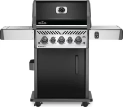 Napoleon Rogue SE 425 Gasgrill, Schwarz Mit Gussrosten - Hero Modell 2023 Inkl. Drehspieß - SMART Deal Inkl. Grillfürst Grill Control
