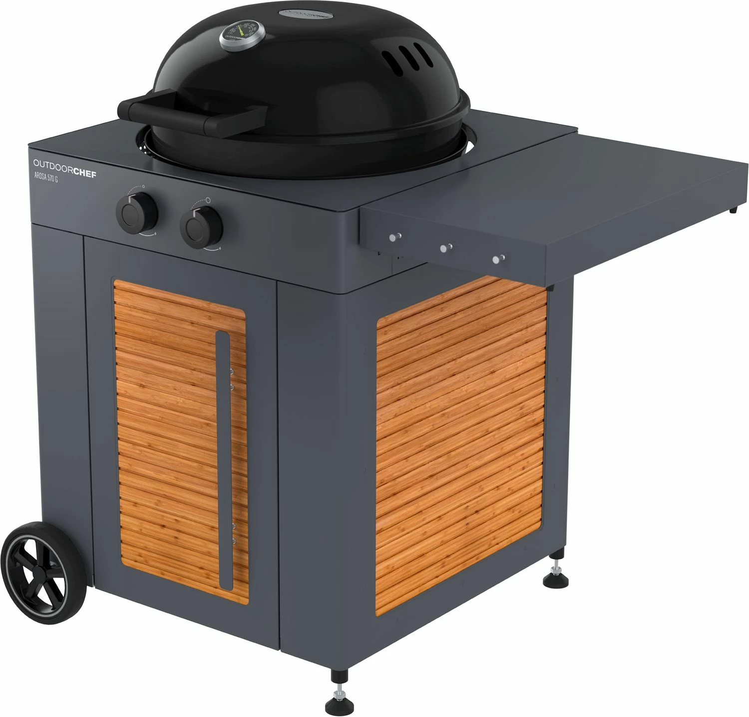 Outdoorchef Gas Kugelgrill Arosa 570 G Bamboo – Bild 2