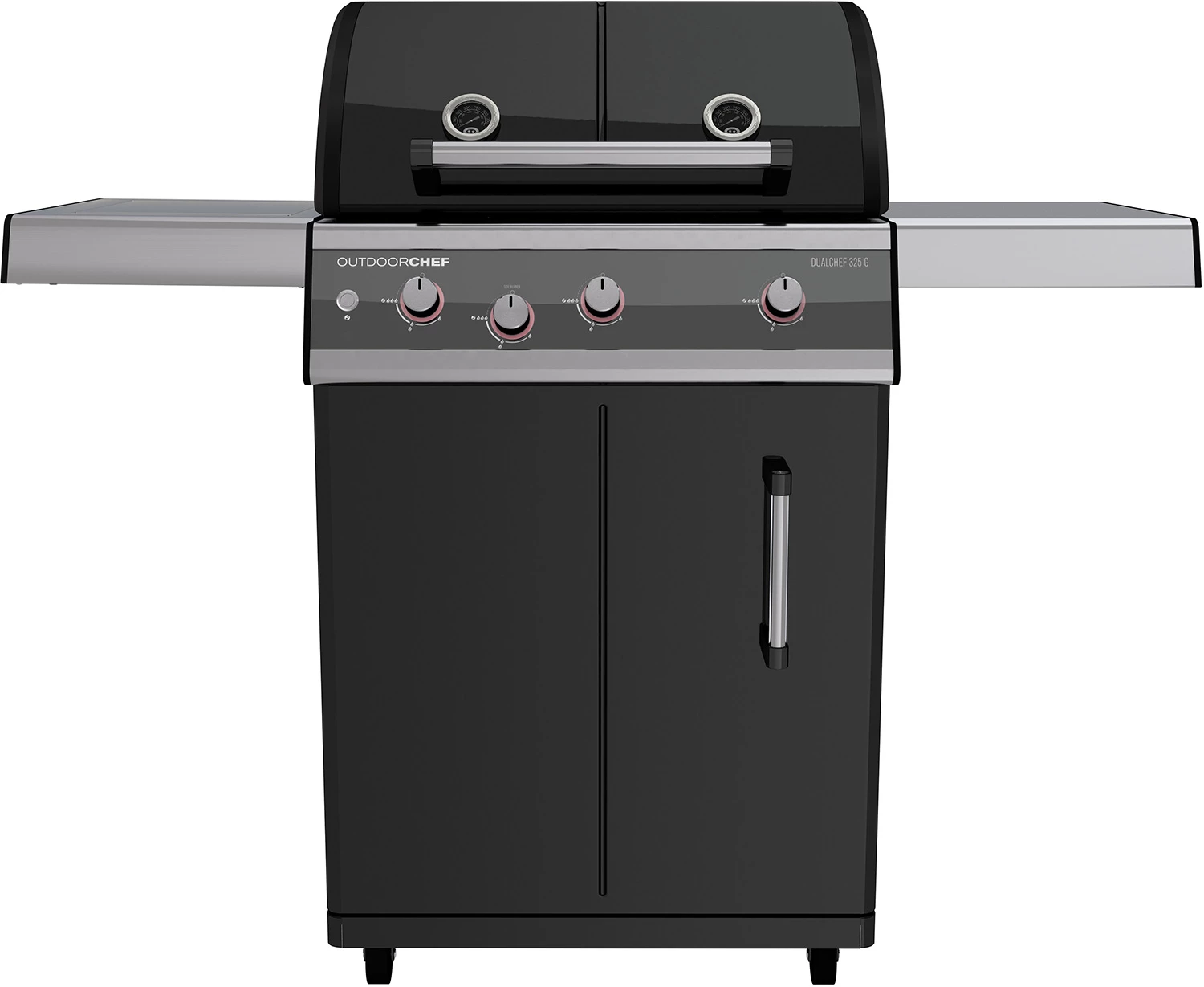 Outdoorchef Dualchef 325 G Gasgrill Mit Seitenkocher + BLAZING ZONE Infrarotbrenner + DGS Gusseisen Grillrost 2 Stk. + DGS Gemüse Grillrost 2 Stk. – Bild 2