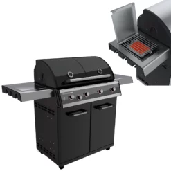 Outdoorchef Dualchef 425 G BZ Gasgrill Mit Blazing Zone Infrarotbrenner + DGS Gusseisen Grillrost 2 Stk.+ DGS Gemüse Grillrost 2 Stk.