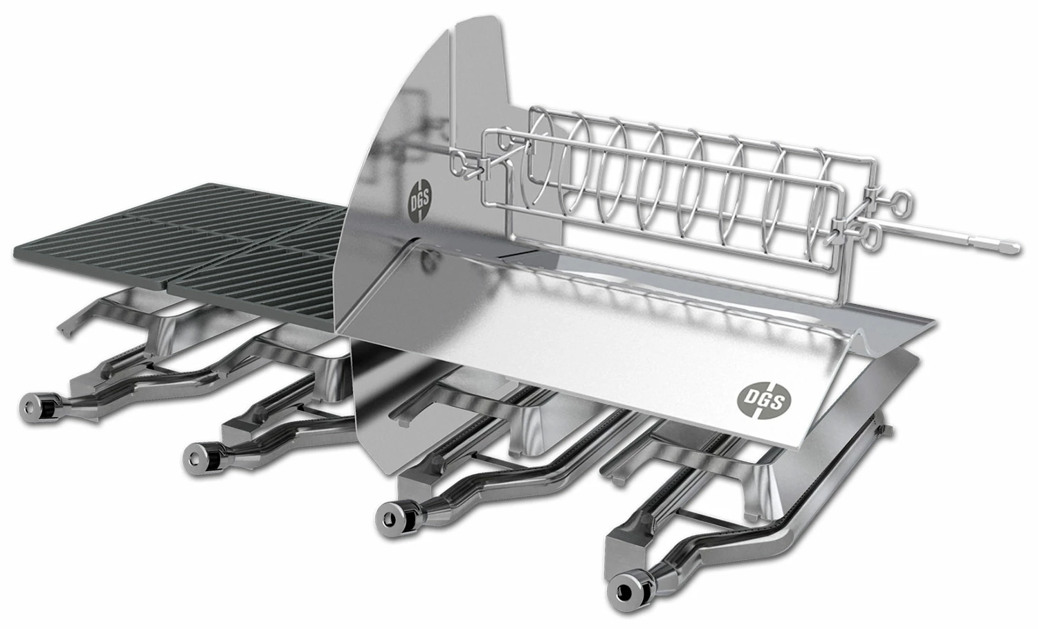 Outdoorchef Dualchef 425 G BZ Gasgrill Mit Blazing Zone Infrarotbrenner + DGS Gusseisen Grillrost 2 Stk.+ DGS Gemüse Grillrost 2 Stk. – Bild 10