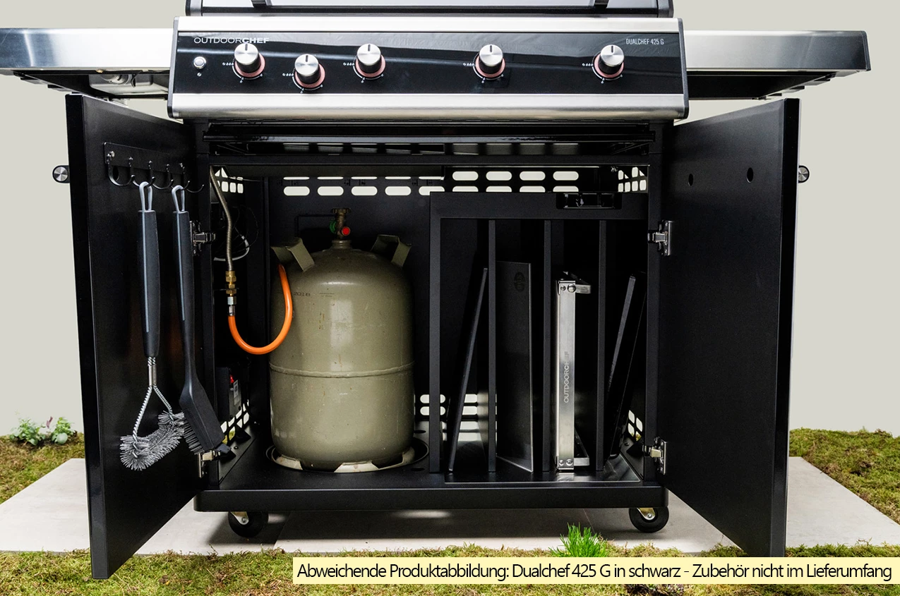 Outdoorchef Dualchef S 425 G Edelstahl Gasgrill Mit Seitenkocher – Bild 10