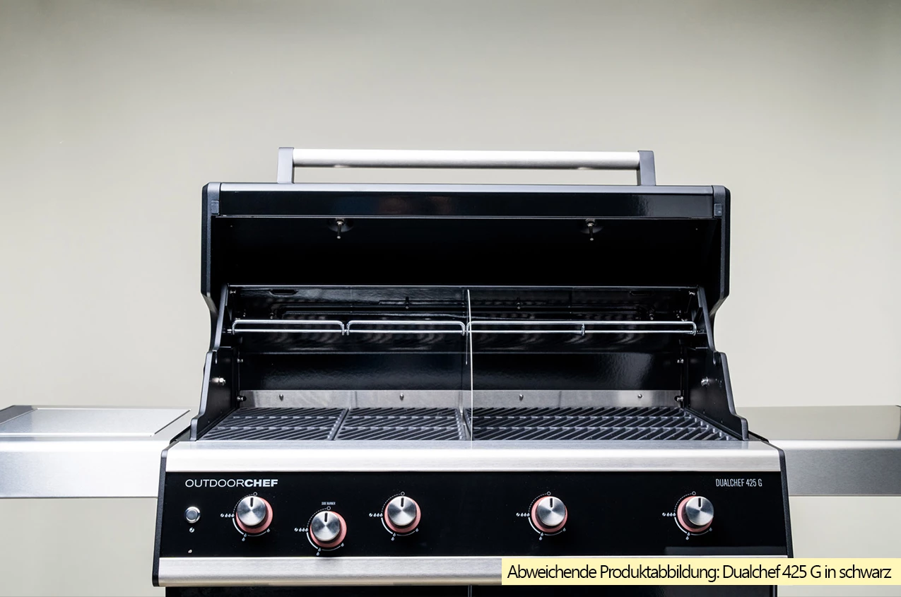 Outdoorchef Dualchef S 425 G Edelstahl Gasgrill Mit Seitenkocher + BLAZING ZONE Infrarotbrenner – Bild 20