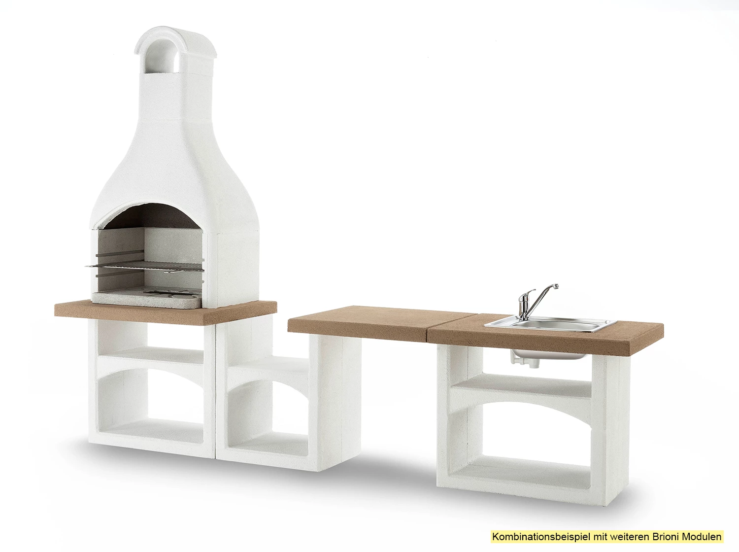 Palazzetti Outdoor Küche: Modul Grillkamin Brioni Inkl. Montagematerial – Bild 5