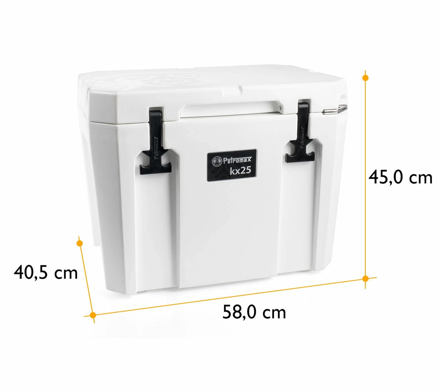 Petromax Kühlbox 25 Liter Alpenweiß - Grillfürst DEAL Inkl. Sitzkissen, Haft-Unterlage Und Einsatzkorb