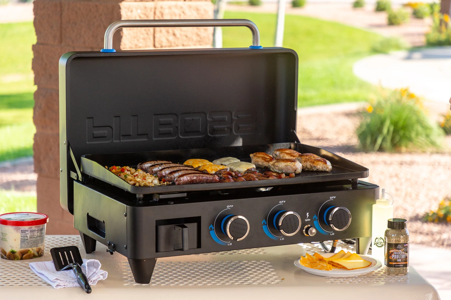 Pit Boss Plancha Grill Ultimate Plancha 3-Brenner - Mit Untergestell – Bild 14