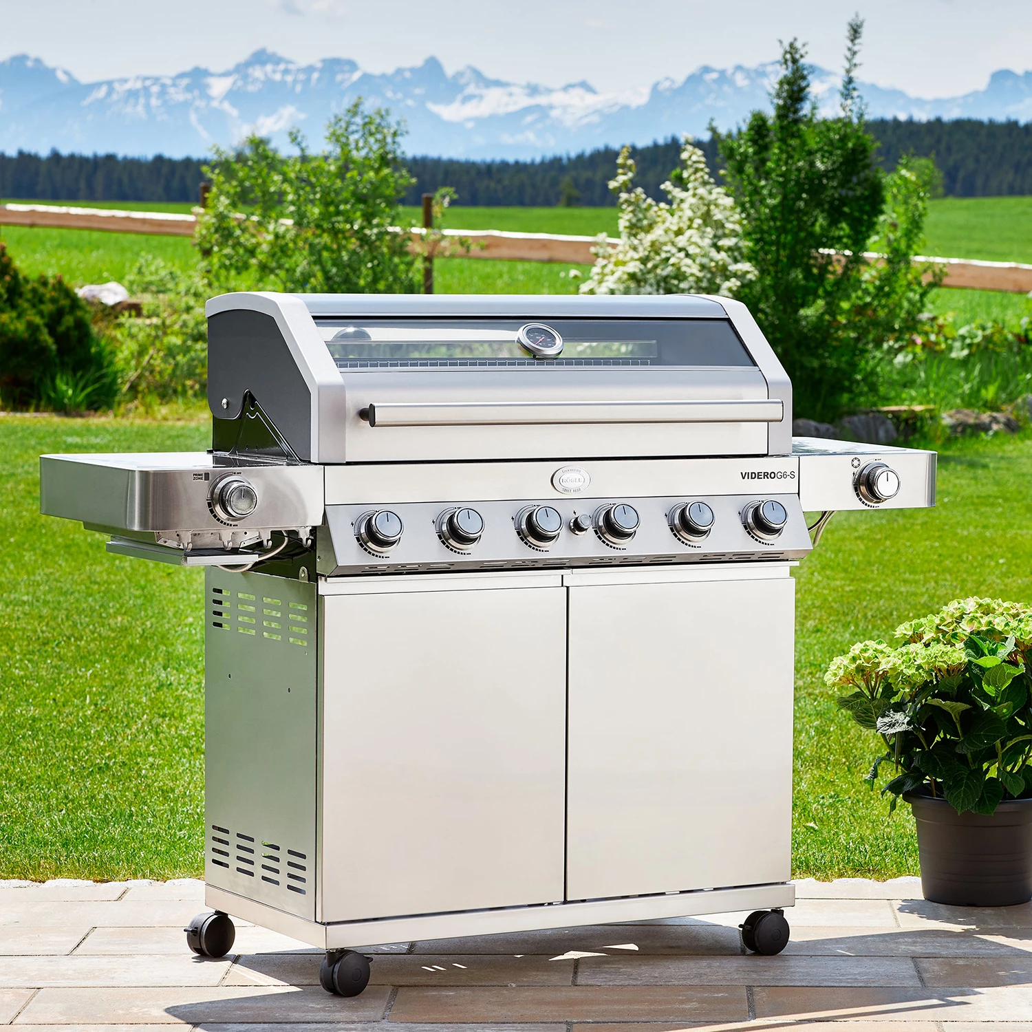 Rösle Edelstahl Gasgrill Videro G6-S VARIO+ - Limited Edition Modell 2023 - X-DEAL Inkl. Abdeckhaube, Grillplatte Und Drehspieß – Bild 13