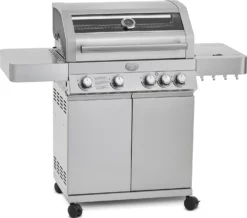 Rösle Gasgrill Videro G4 Edelstahl - Modell 2023 Inkl. Abdeckhaube