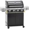 Rösle Gasgrill Videro G4-S VARIO+ Schwarz - Modell 2023 - X-DEAL Inkl. Abdeckhaube, Grillplatte Und Drehspieß