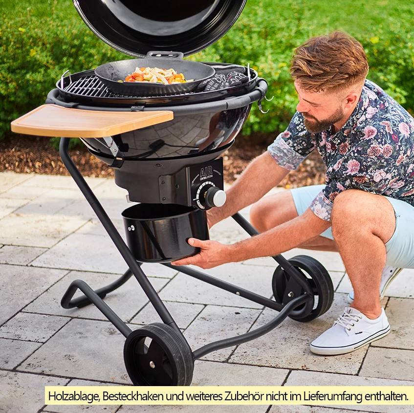Rösle Holzkohlegrill Kugelgrill No.1 F60 Air Nero Jubiläumsmodell – Bild 7