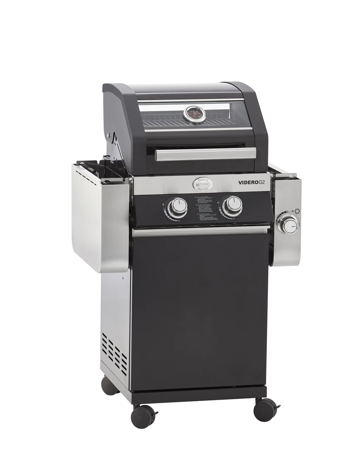 Rösle Gasgrill Videro G2 Schwarz - Modell 2022 Inkl. Abdeckhaube – Bild 3